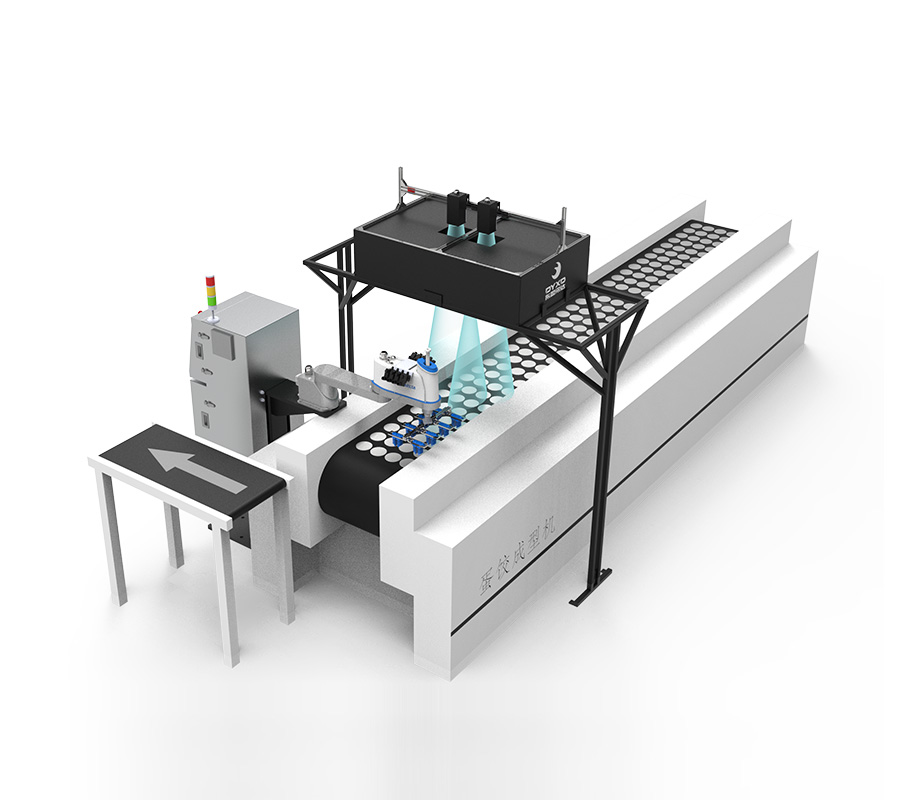 Automatic grabbing machine for packaging small egg dumplings